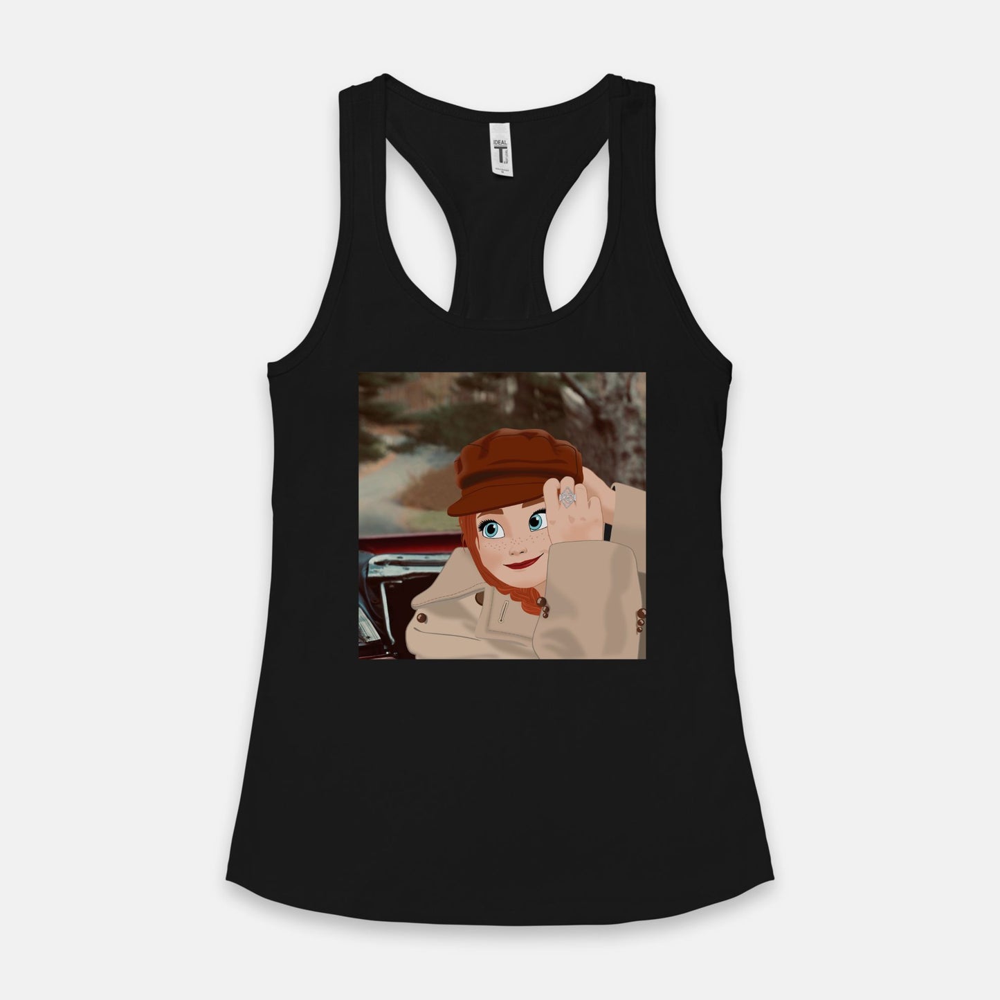 Red Anna's Version Women's Racerback Tank Top