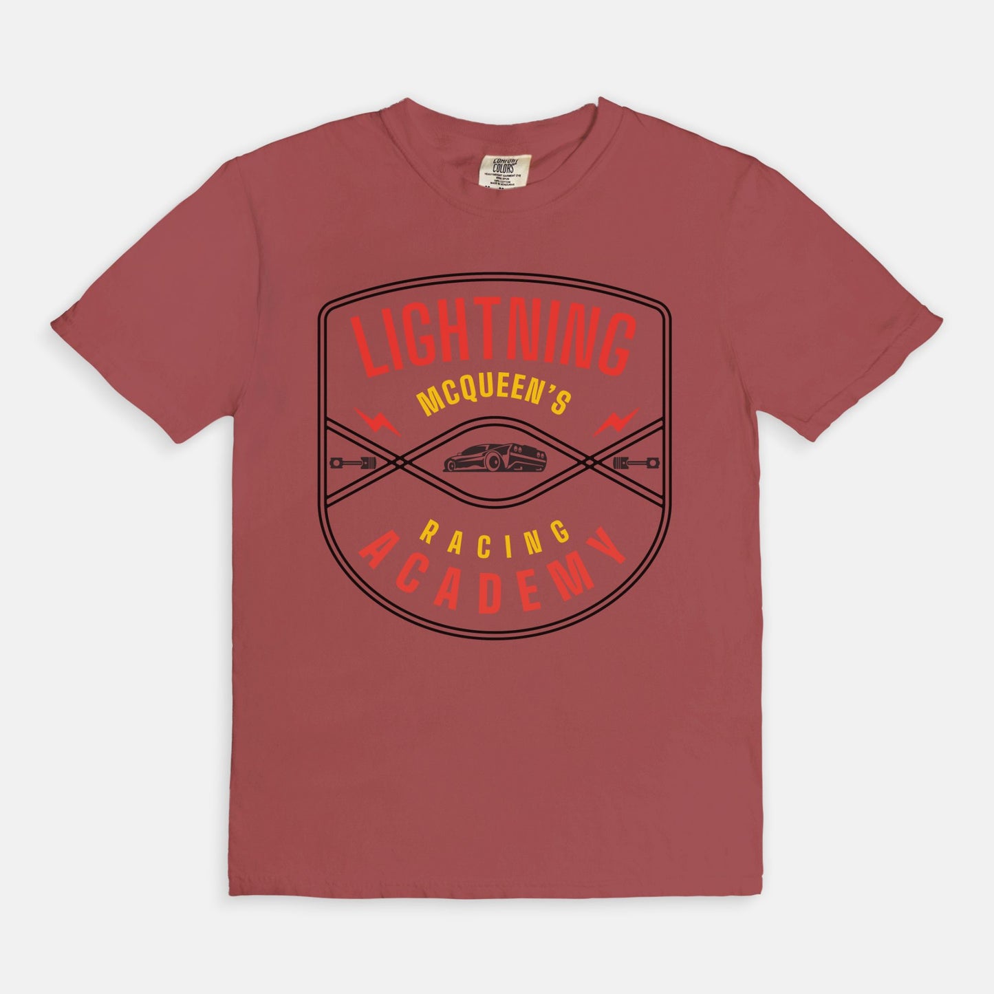 Lightning McQueen Racing Academy Comfort Colors Shirt