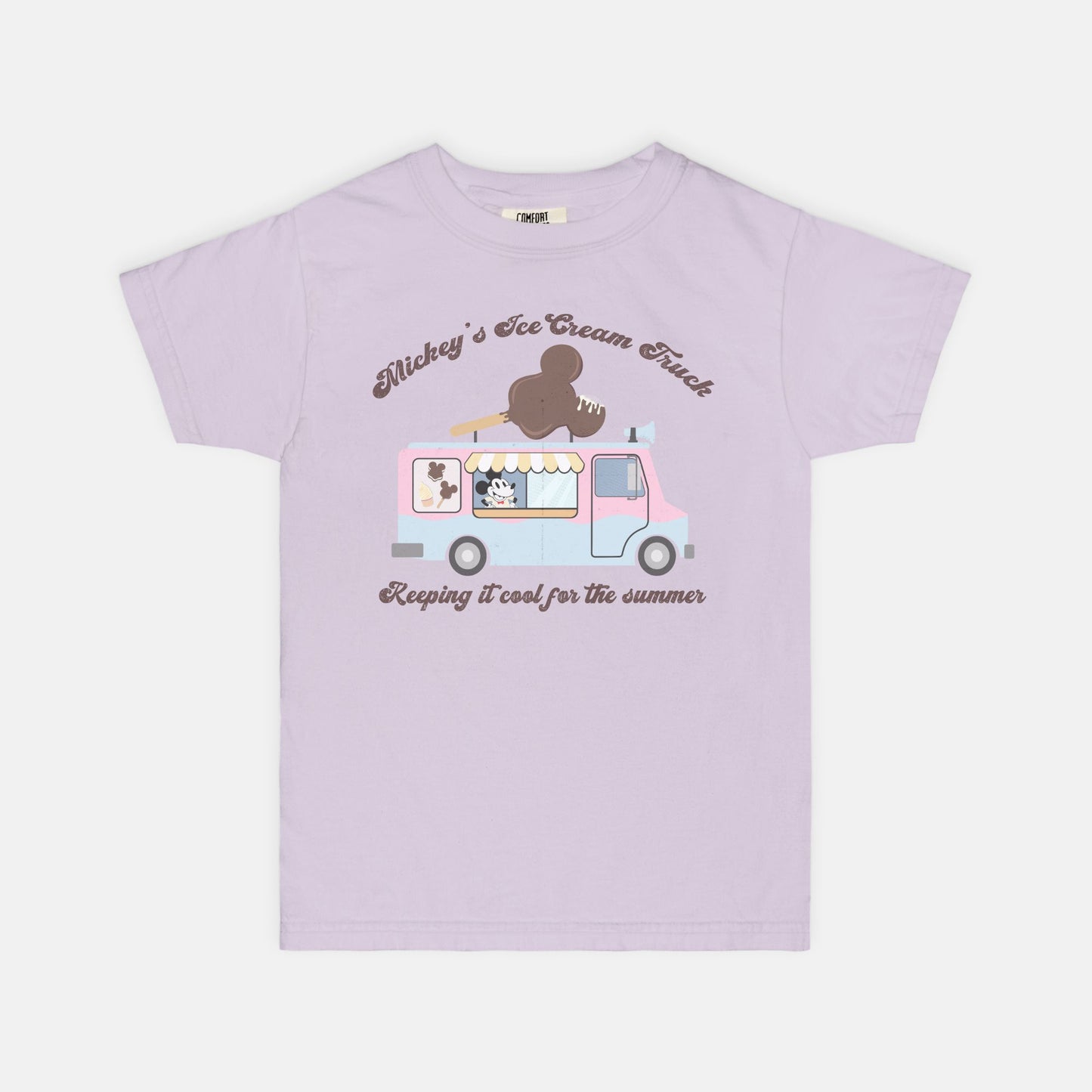 Mickey's Ice Cream Truck Kids Comfort Colors Shirt