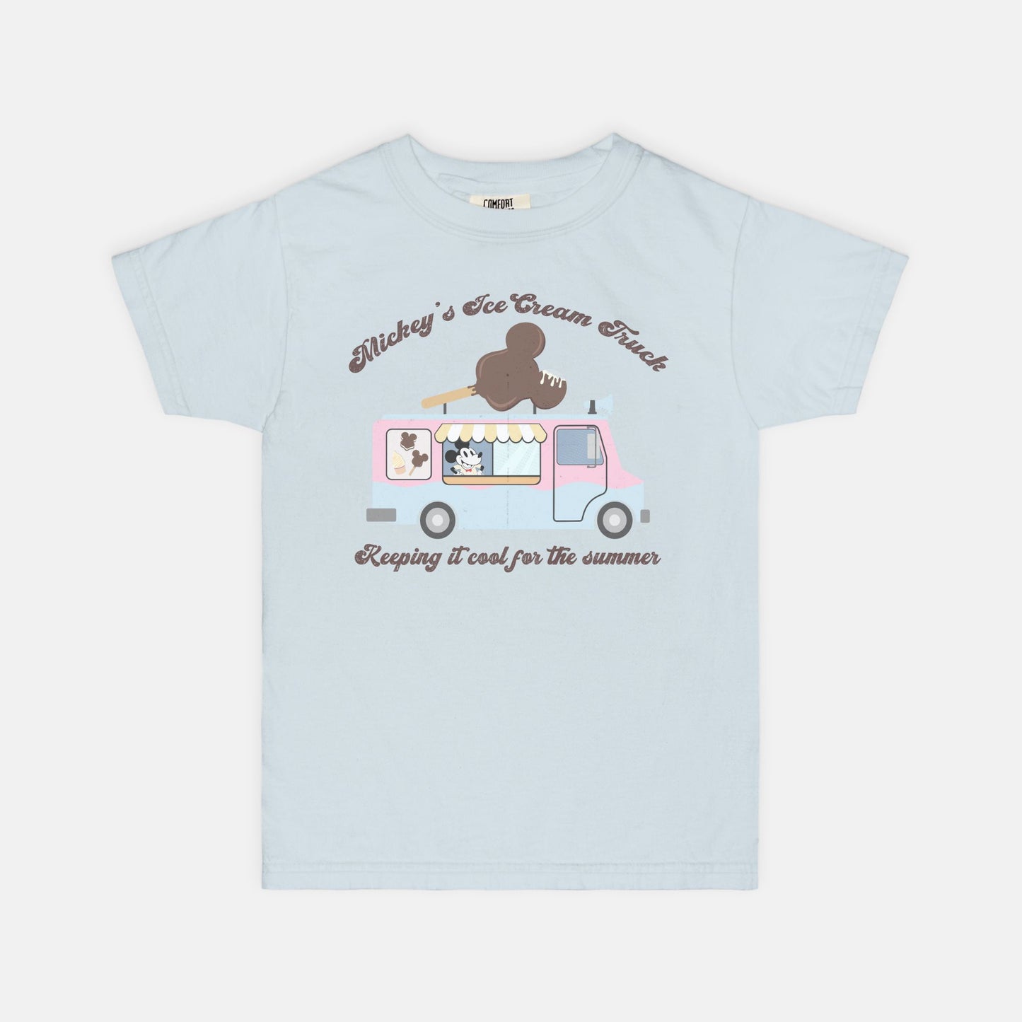 Mickey's Ice Cream Truck Kids Comfort Colors Shirt