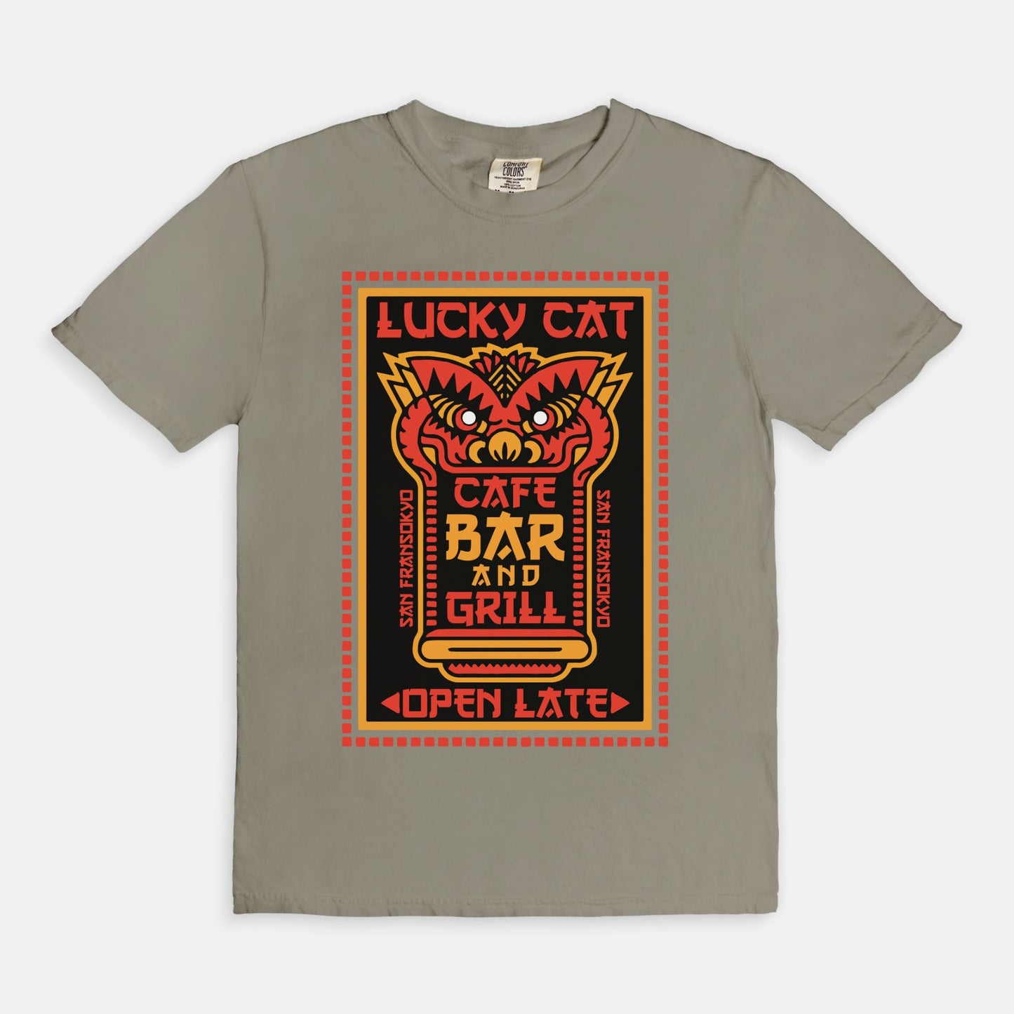 Lucky Cat Bar And Grill Comfort Colors Shirt