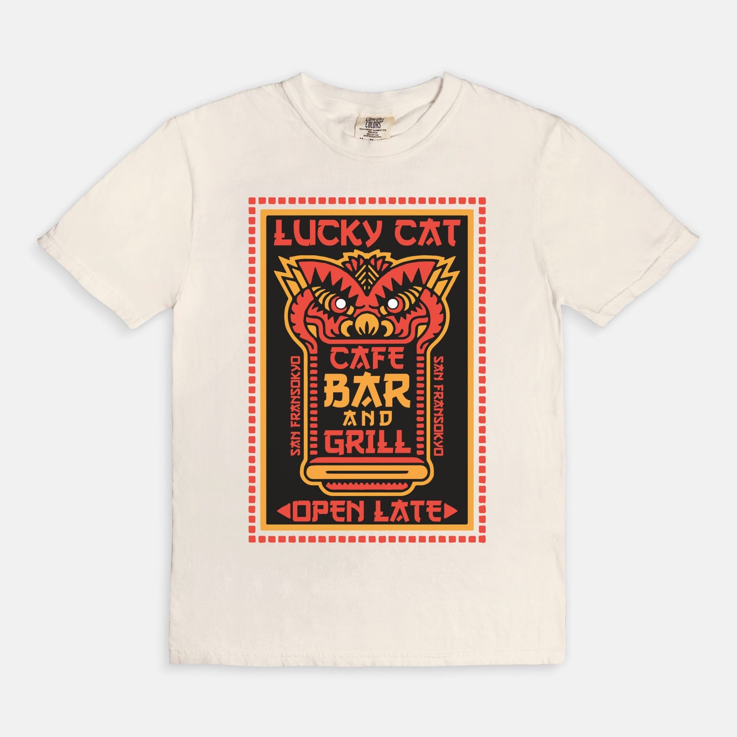 Lucky Cat Bar And Grill Comfort Colors Shirt