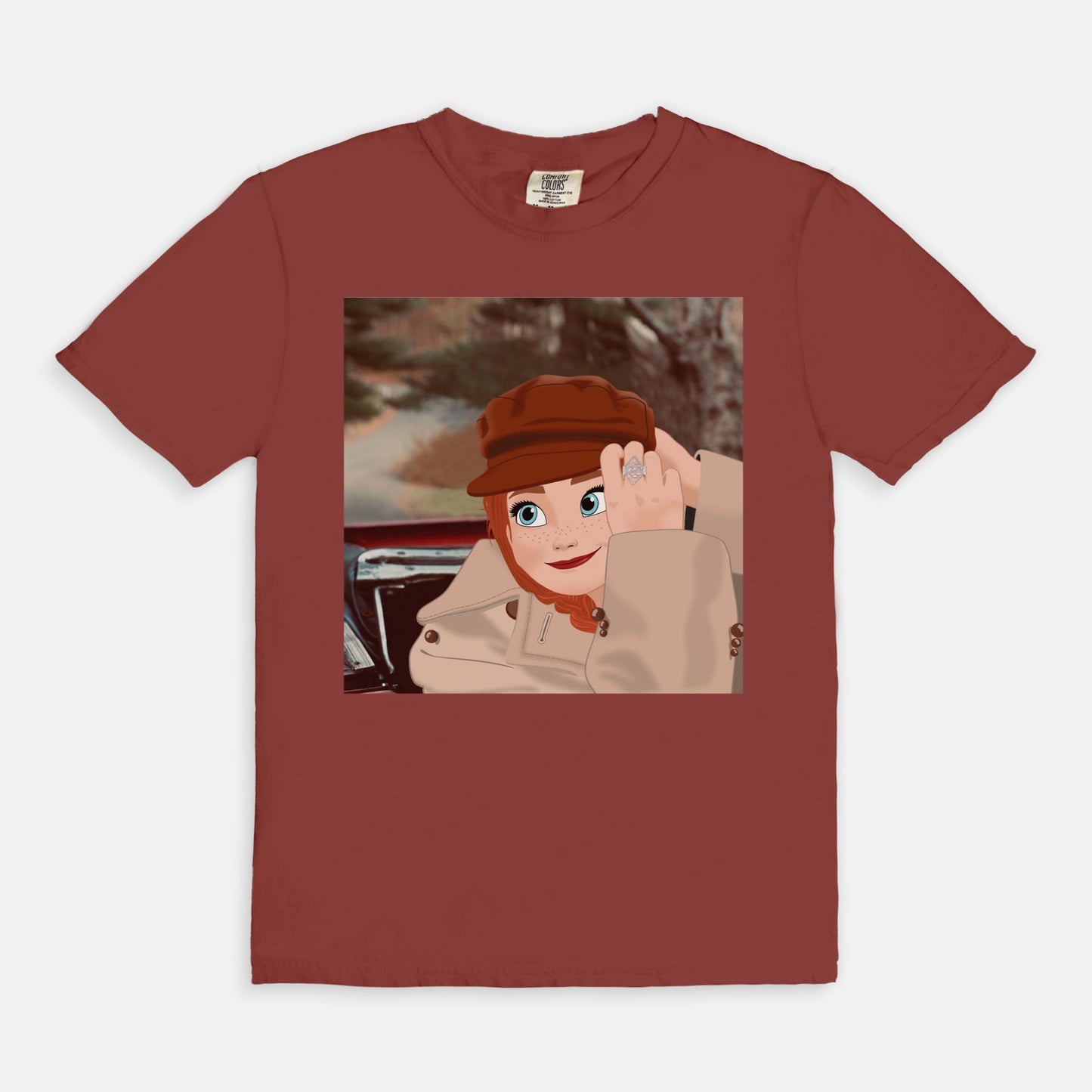Red Anna's Version Comfort Colors Shirt