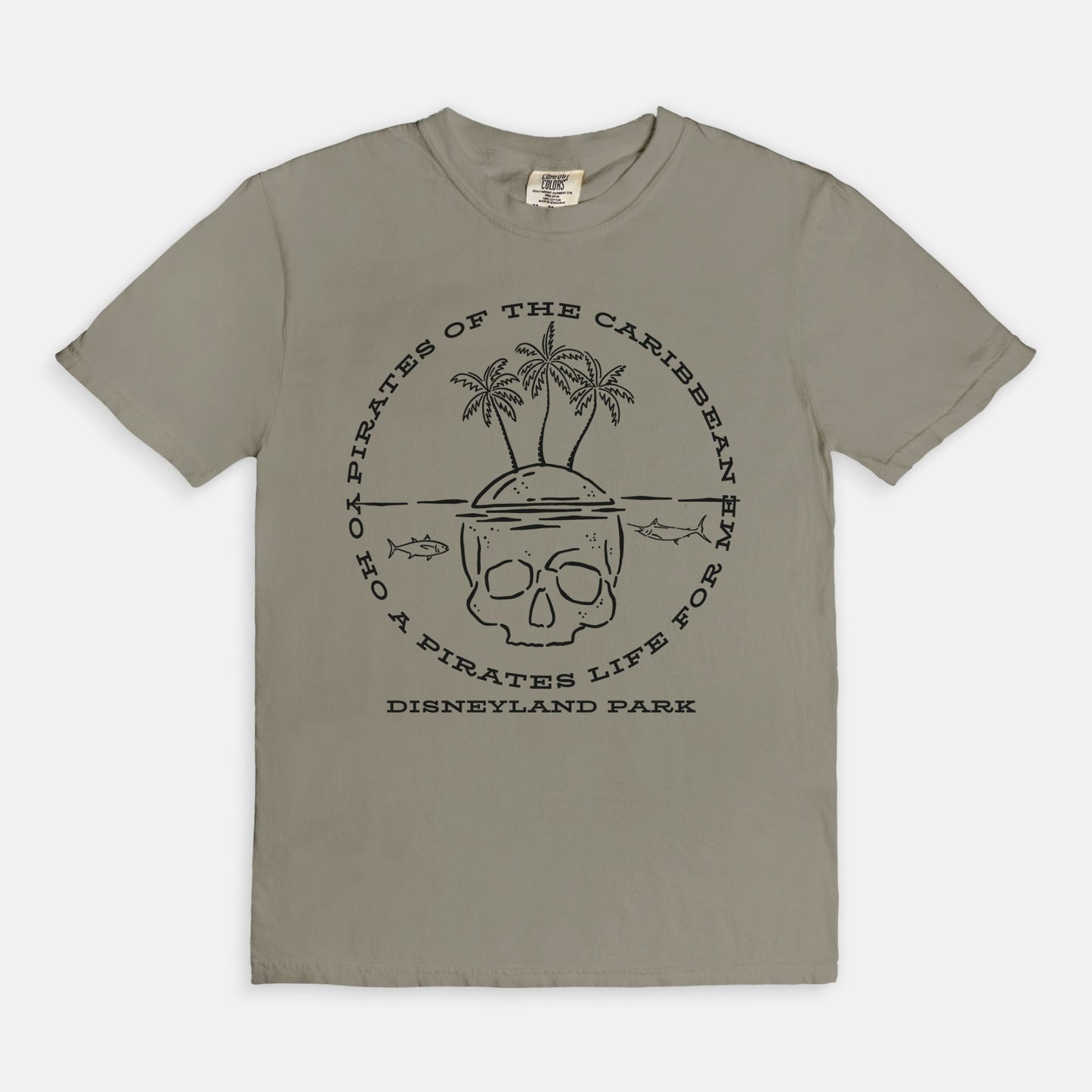 Yo Ho A Pirates Life For Me Comfort Colors Shirt