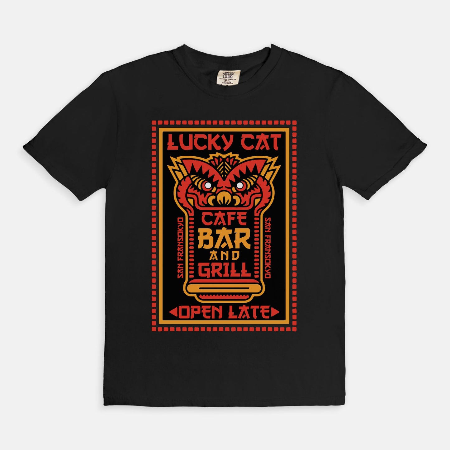 Lucky Cat Bar And Grill Comfort Colors Shirt