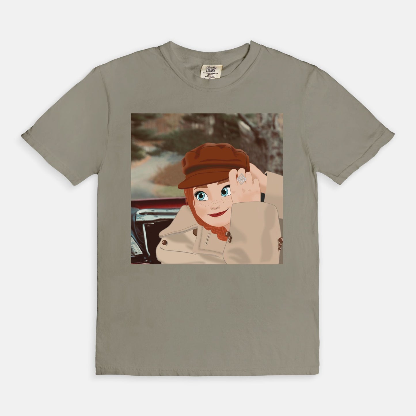 Red Anna's Version Comfort Colors Shirt