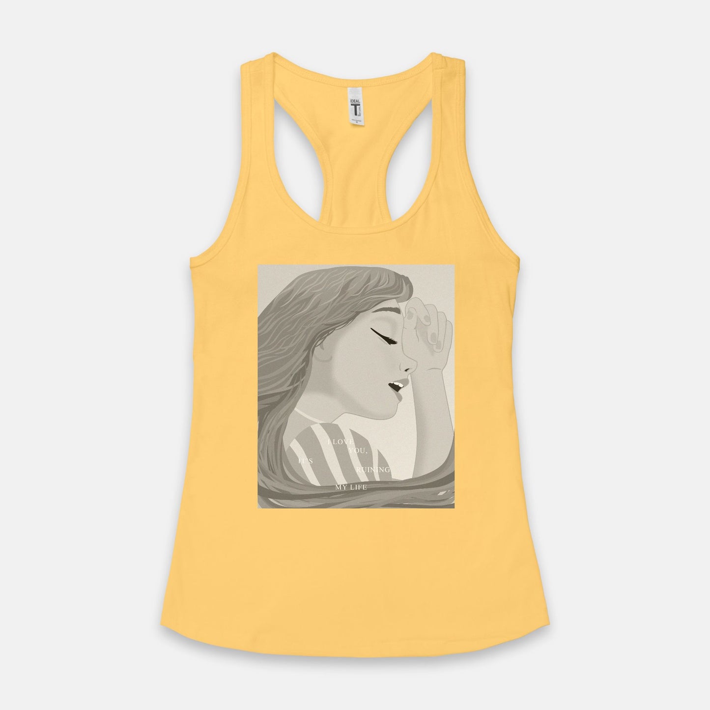 Rapunzel I Love You It's Ruining My Life Racerback Tank Top