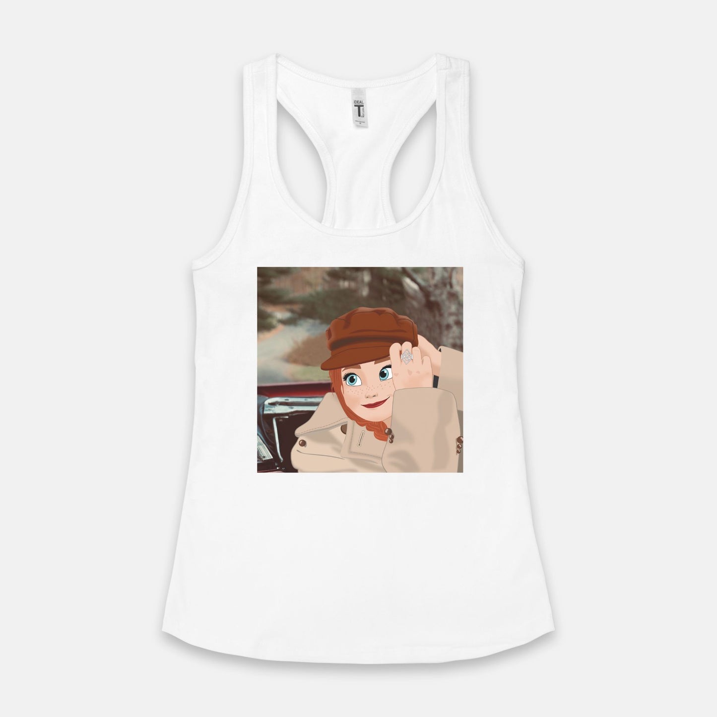 Red Anna's Version Women's Racerback Tank Top