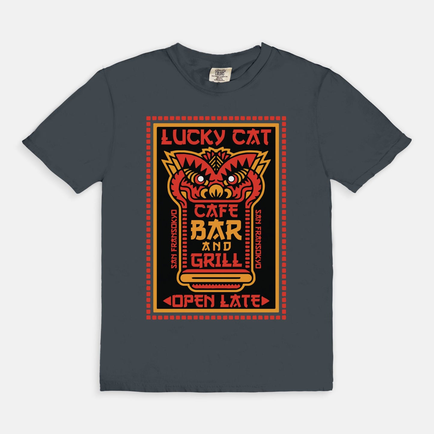 Lucky Cat Bar And Grill Comfort Colors Shirt