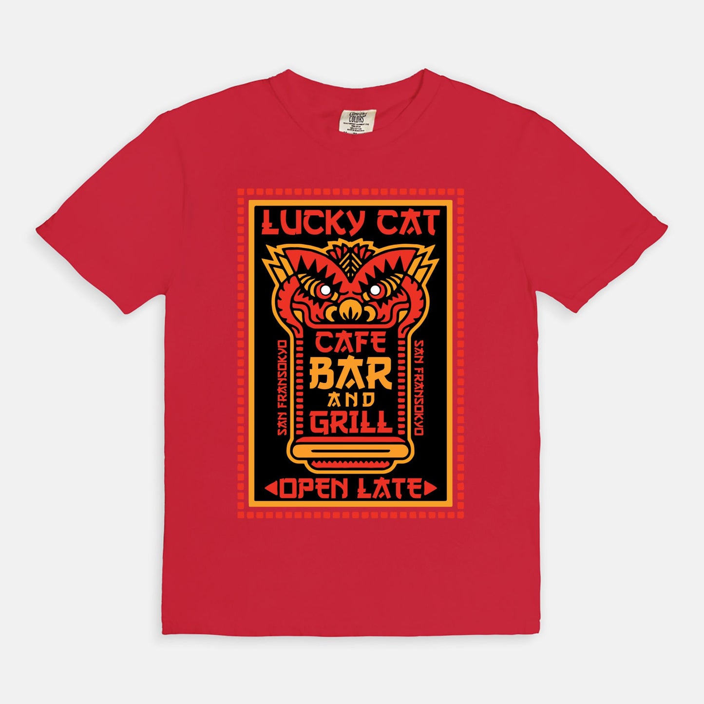 Lucky Cat Bar And Grill Comfort Colors Shirt