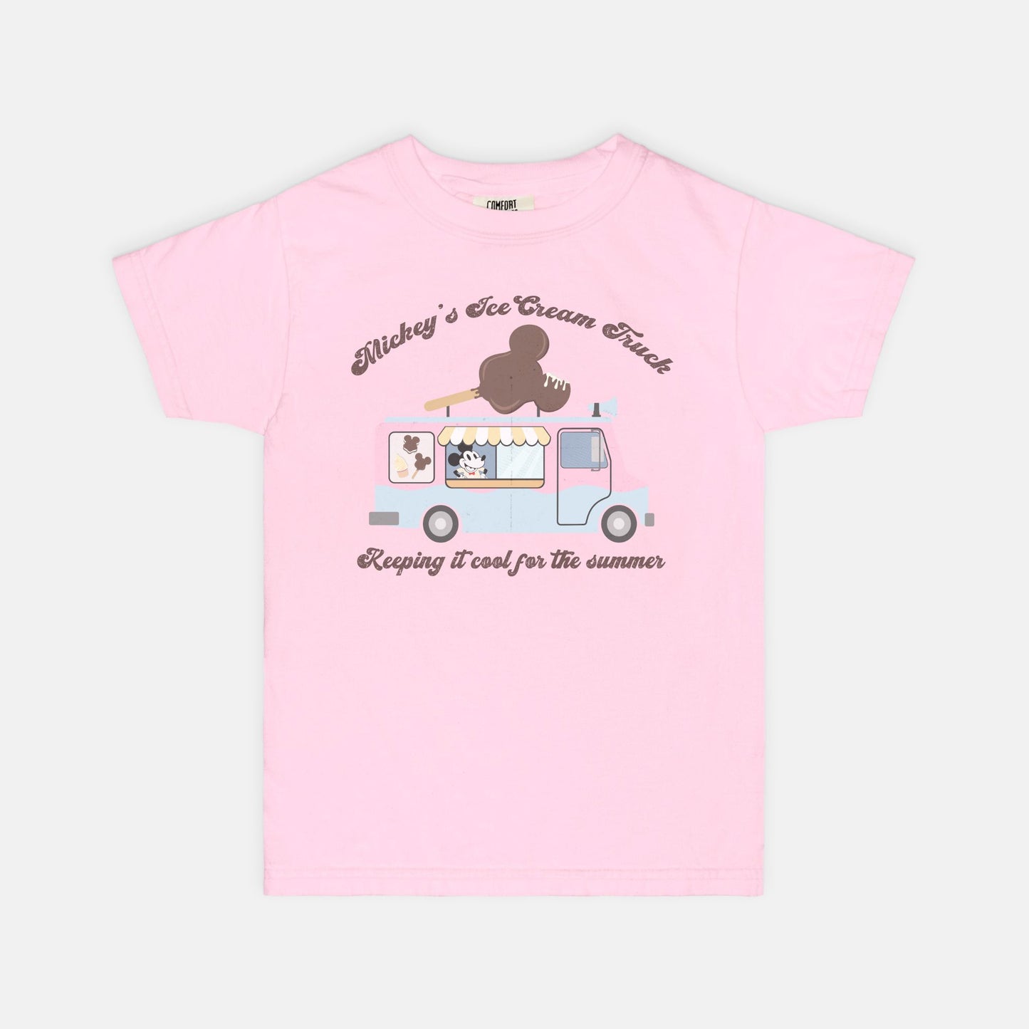 Mickey's Ice Cream Truck Kids Comfort Colors Shirt