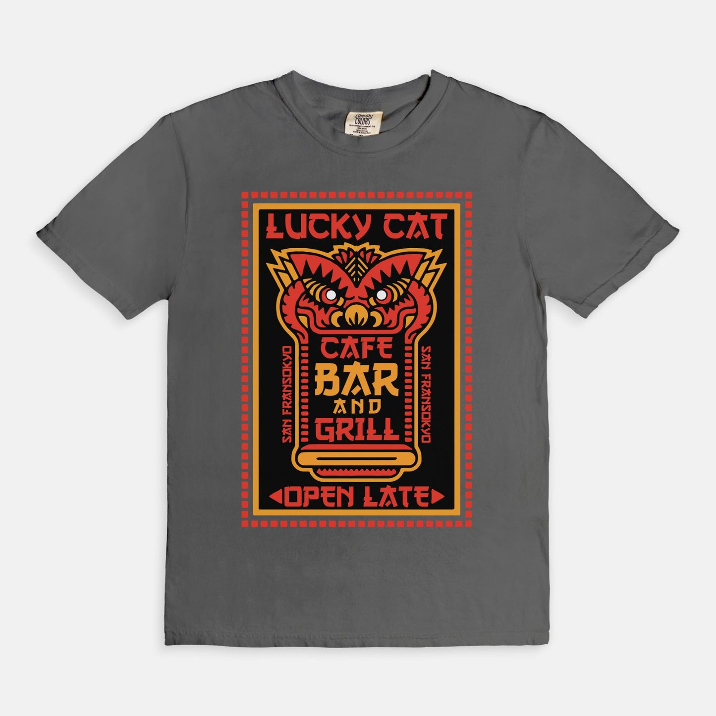 Lucky Cat Bar And Grill Comfort Colors Shirt