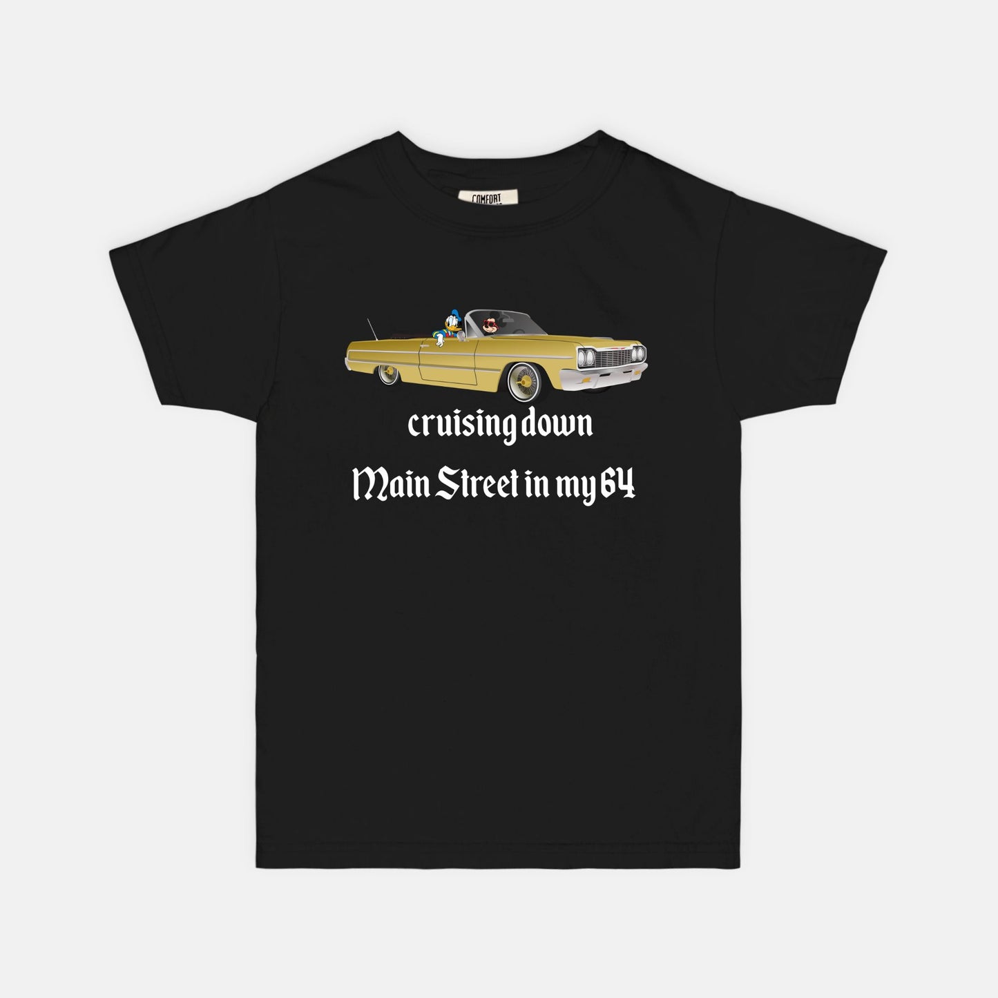 Cruising Down Main Street In My 64 Kids Comfort Colors Shirt