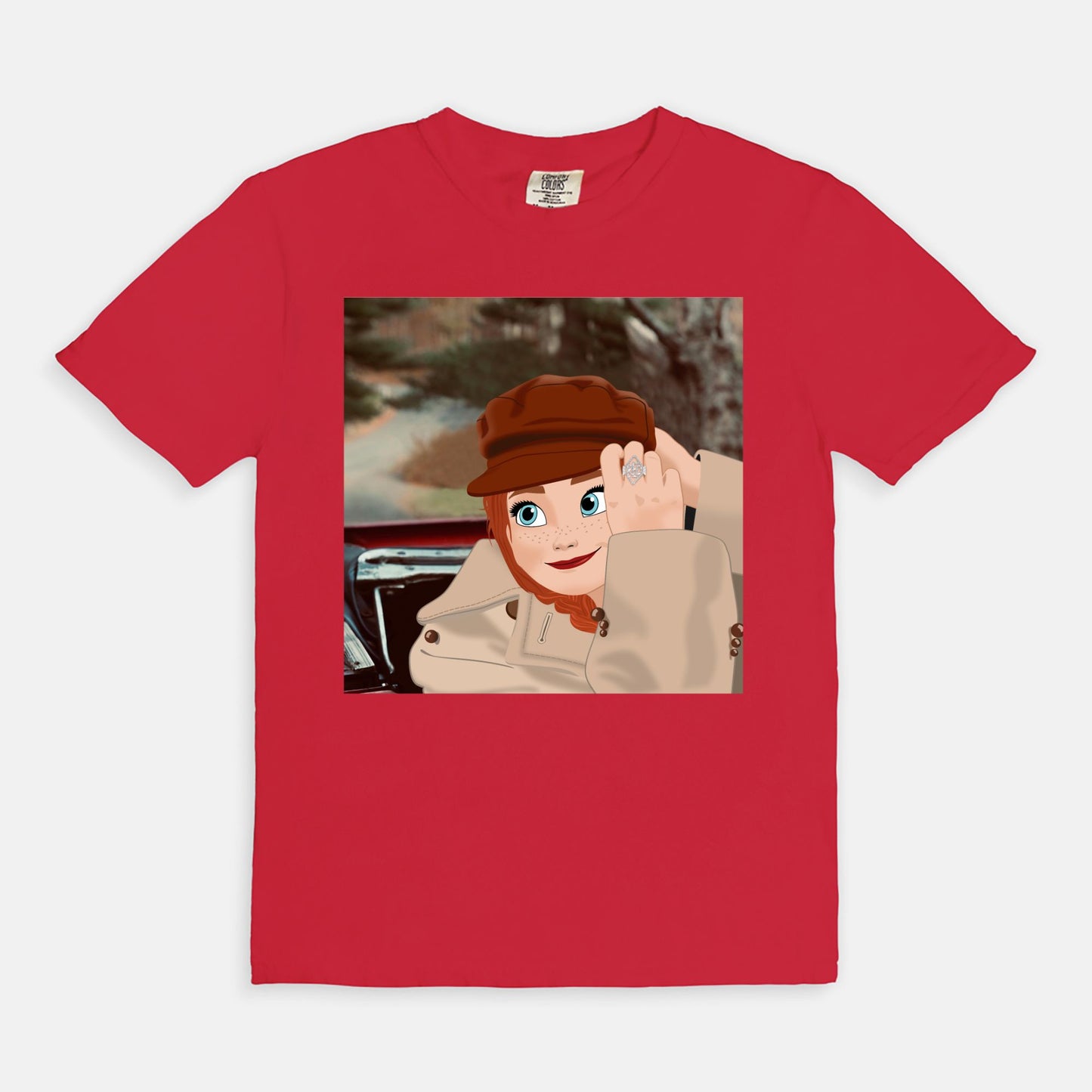 Red Anna's Version Comfort Colors Shirt