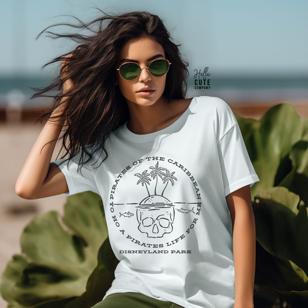 Yo Ho A Pirates Life For Me Comfort Colors Shirt