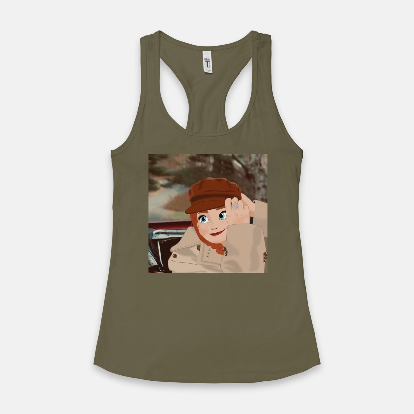 Red Anna's Version Women's Racerback Tank Top