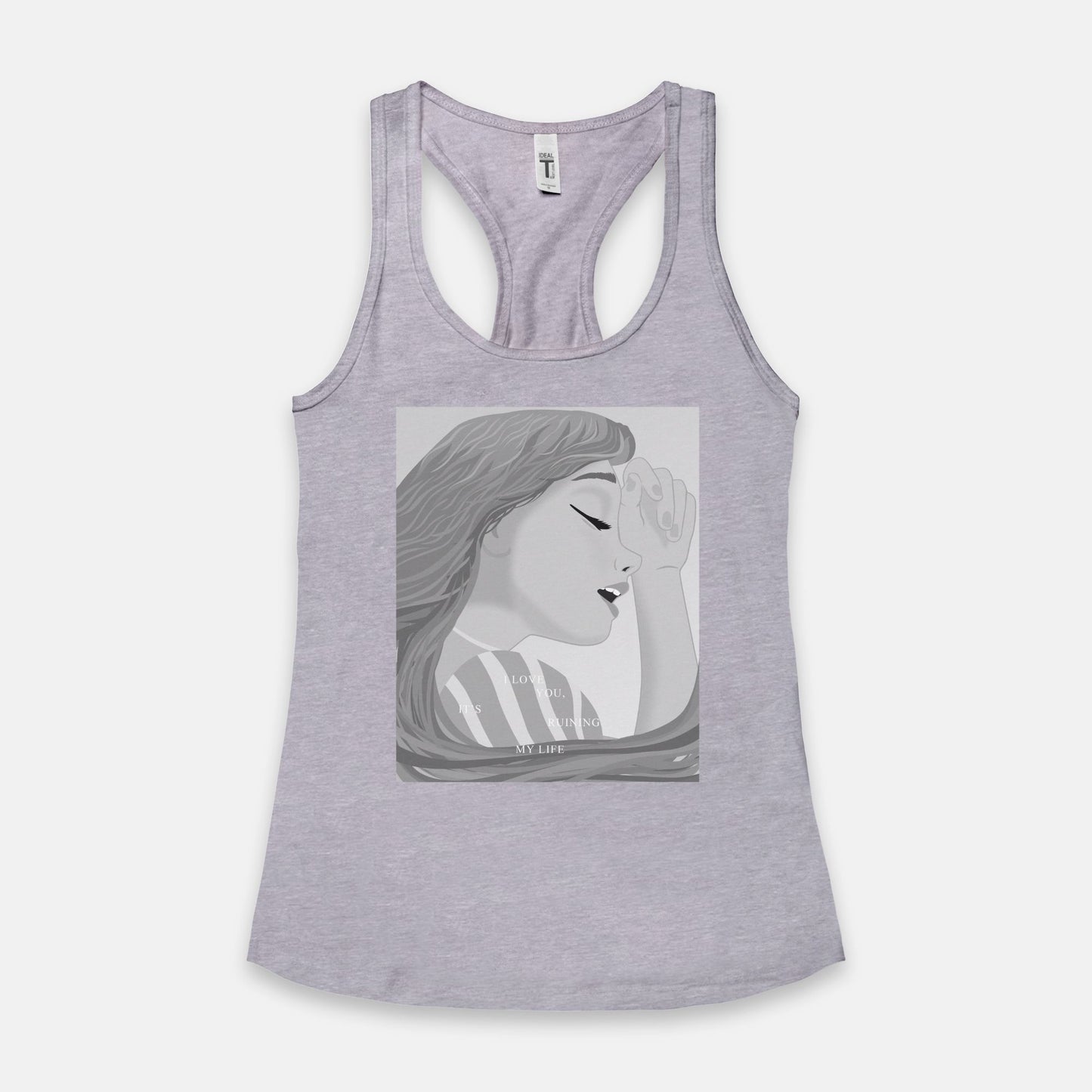 Rapunzel I Love You It's Ruining My Life Racerback Tank Top