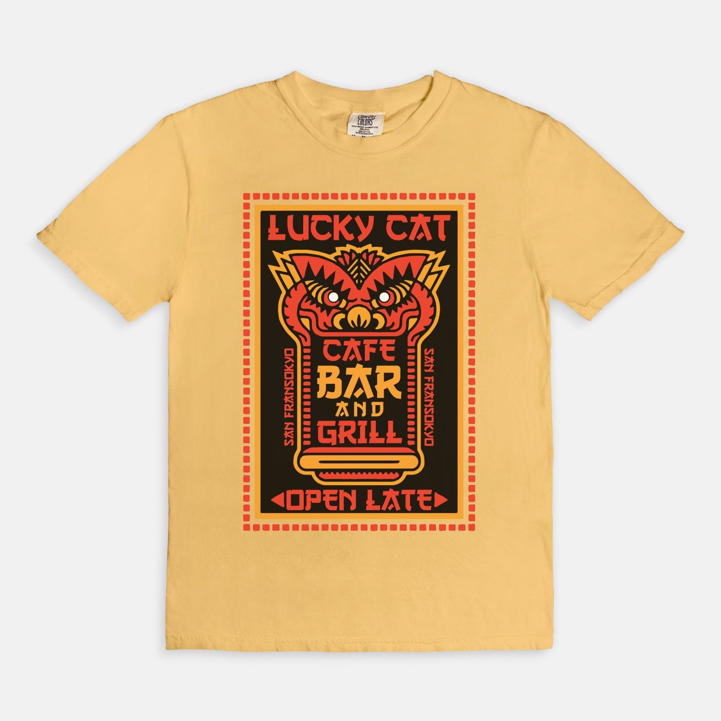 Lucky Cat Bar And Grill Comfort Colors Shirt