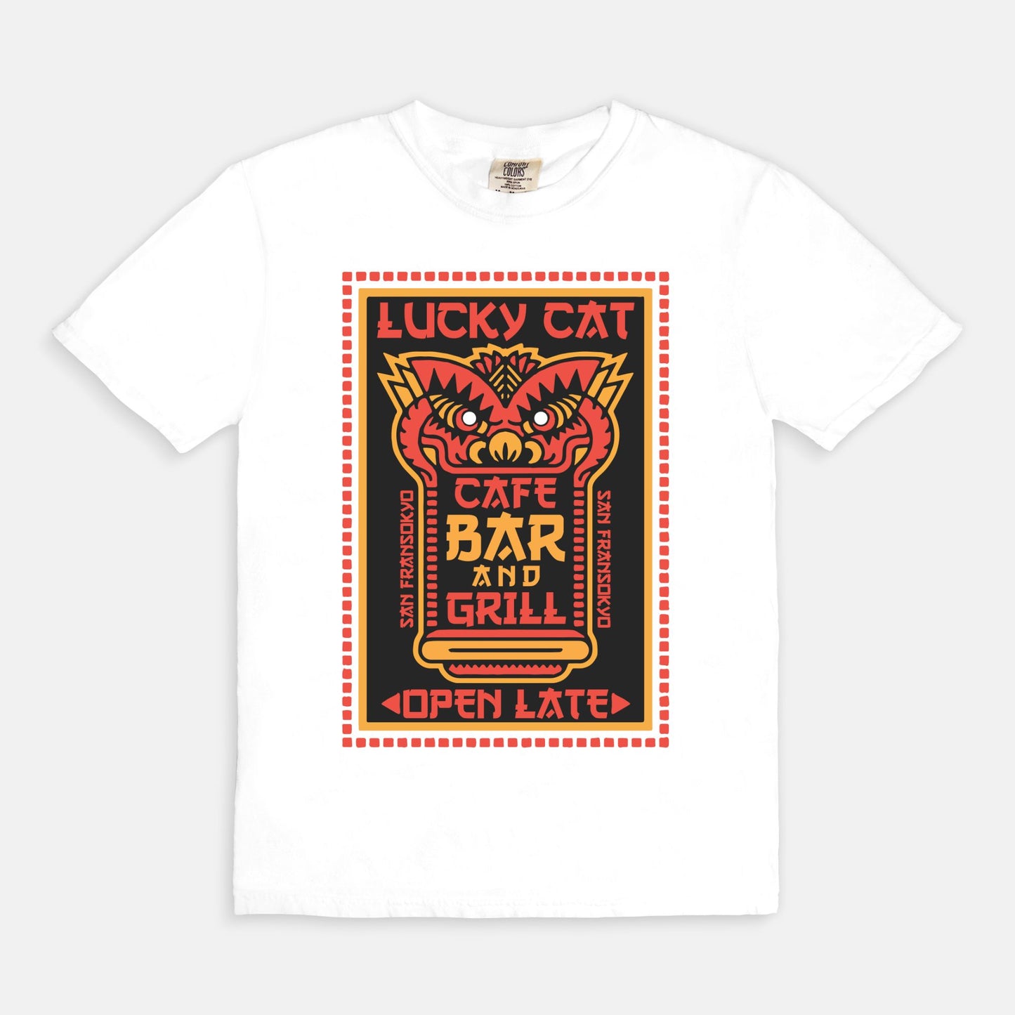 Lucky Cat Bar And Grill Comfort Colors Shirt
