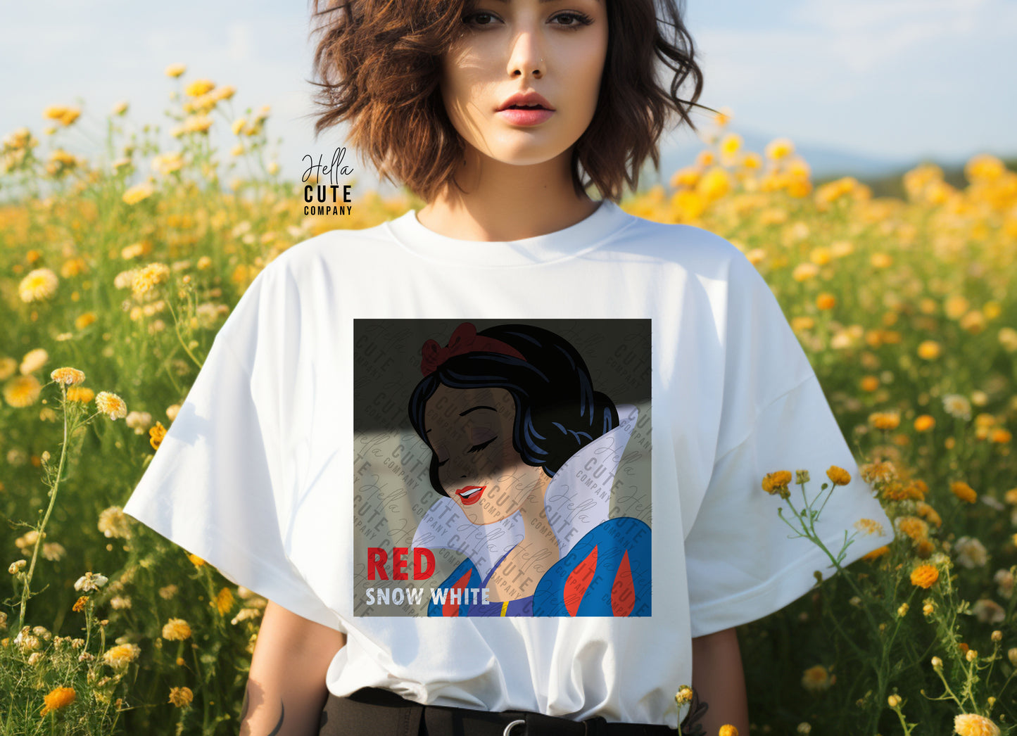 Snow White Red Comfort Colors Shirt