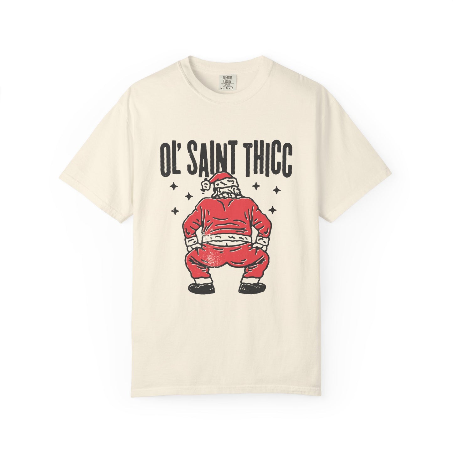 Ol' Saint Thicc T-Shirt — Funny Vintage Santa Christmas Tee