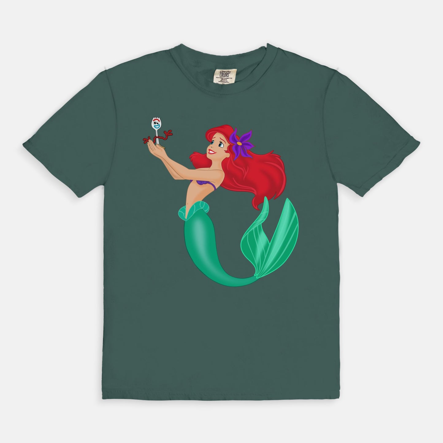 Ariel And Forky Comfort Colors Shirt