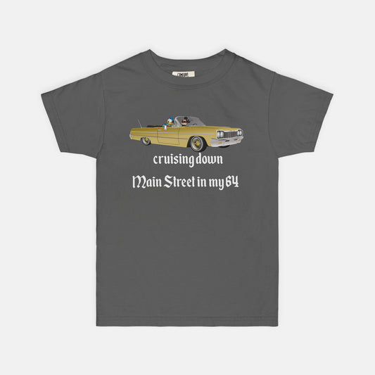 Cruising Down Main Street In My 64 Kids Comfort Colors Shirt