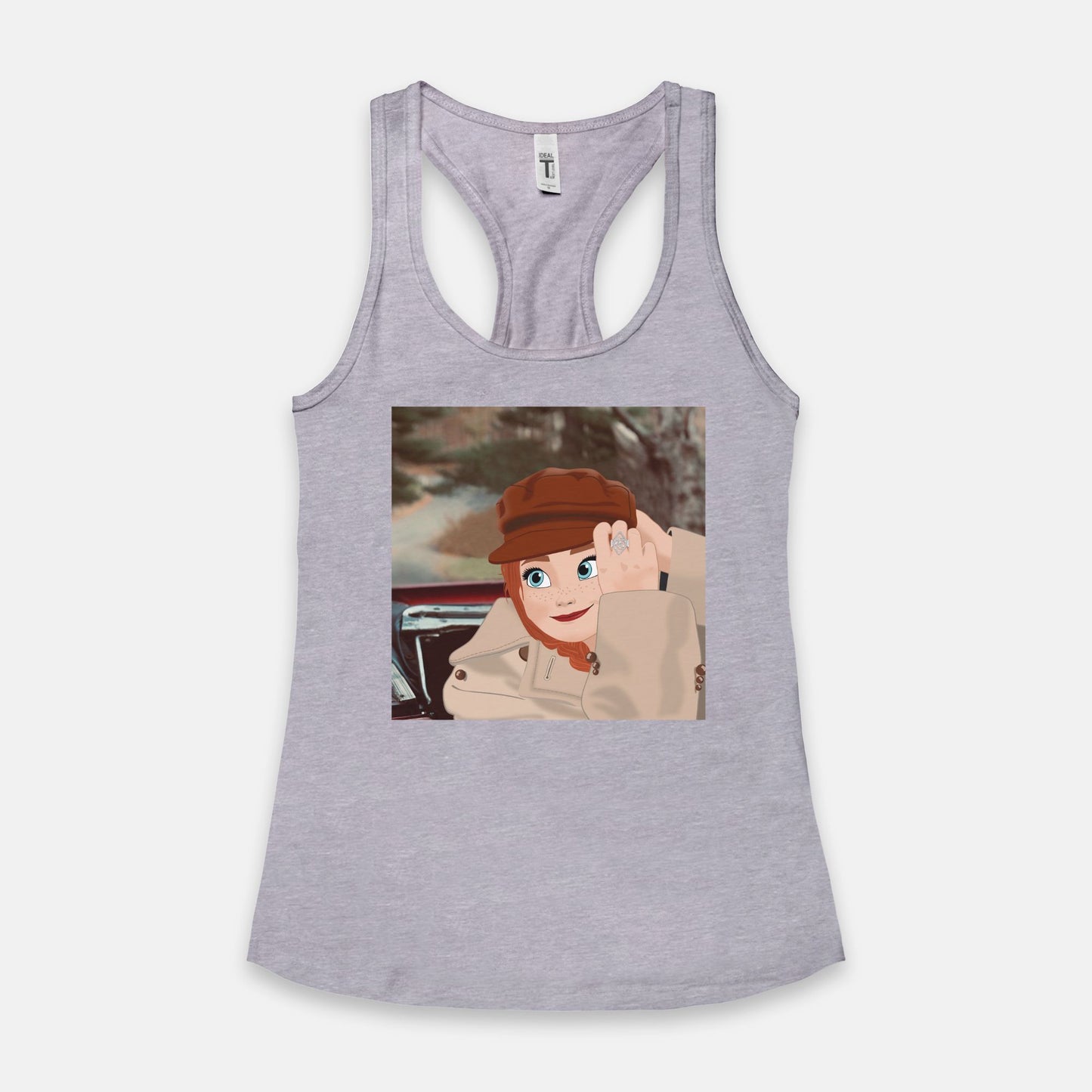 Red Anna's Version Women's Racerback Tank Top